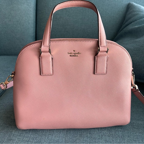 Kate Spade Cameron Street Lottie Safiano Leather Crossbody Bag Medium in Pink - Picture 1 of 15